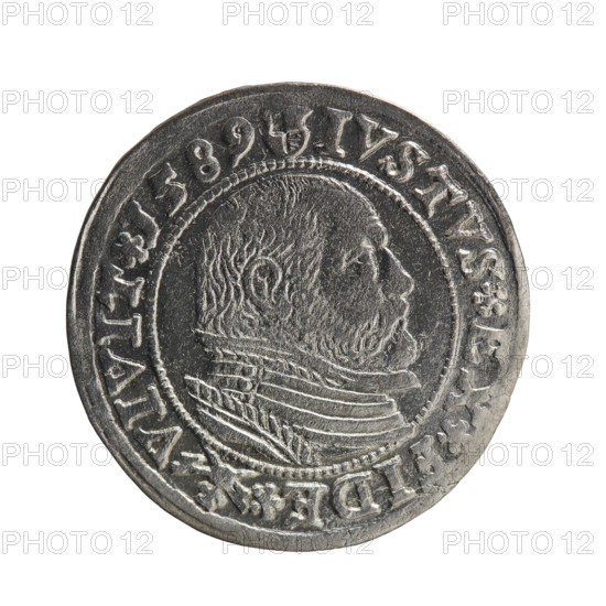 Obv. Prussian eagle with the crowned letter S on the chest. In the rim, between the borders, an