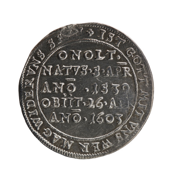 1/8 thaler - commemorative coin on the occasion of the death of Paul Dietherr; rosettes; male busts