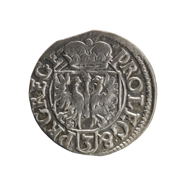 One and a half; Pfahler, Ernest; cross (iconographic); orb of rule (iconographic); coats of arms;