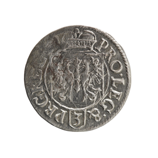 One-and-a-half; Pfahler, Ernest; cross (iconographic); orb of rule (iconographic); coats of arms;