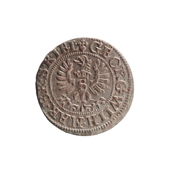 szelag; Ernest Pfahler; Obv.: Prussian eagle, on its chest the crowned letter S; in the rim between