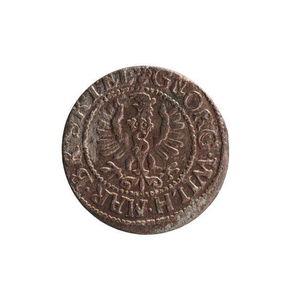 szelag, Ernest Pfahler; obverse: Prussian eagle with crowned letter S on its chest; rim inscription