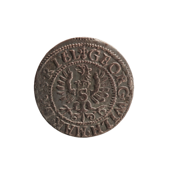 Szelag, Pfahler, Ernest. Obverse: Prussian eagle with crowned letter S on its chest; in the rim