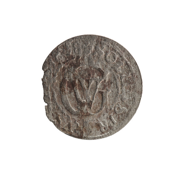 szelag; maker: Pfahler, Ernest. Obverse: Prussian eagle with crowned letter S on its chest; in the