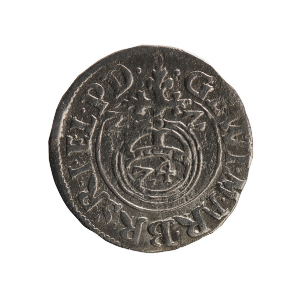 one and a half; maker: Pfahler, Ernest. coin (Ducal Prussia, Königsberg, 1622). denomination: one