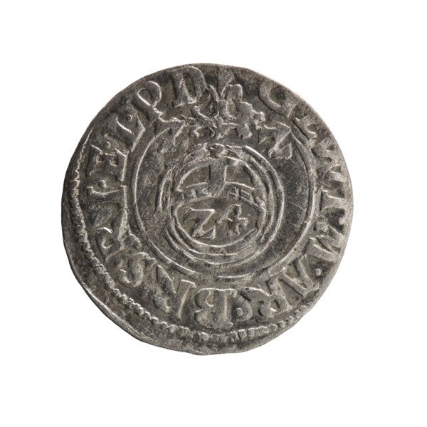 one and a half, Pfahler, Ernest, cross (iconographic), orb of rule (iconographic), George William