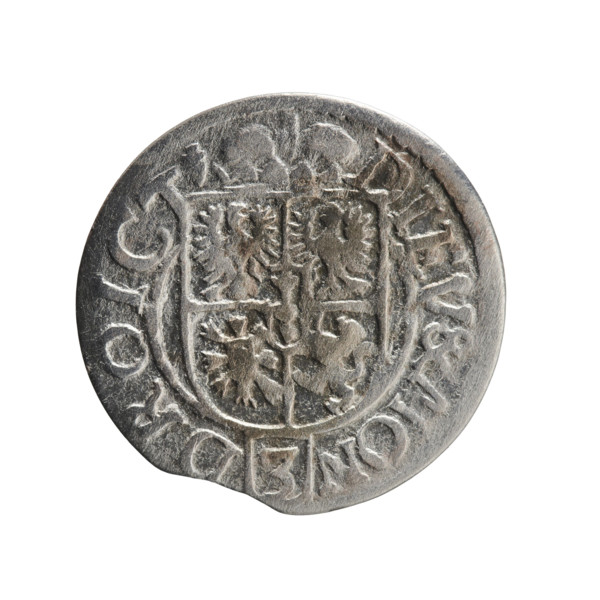 one and a half; cross (iconographic); orb of rule (iconographic); George William Hohenzollern