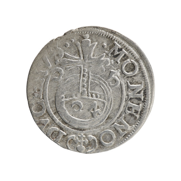 George William Hohenzollern (Elector of Brandenburg; Duke of Prussia; 1620–1640). Obverse: Under