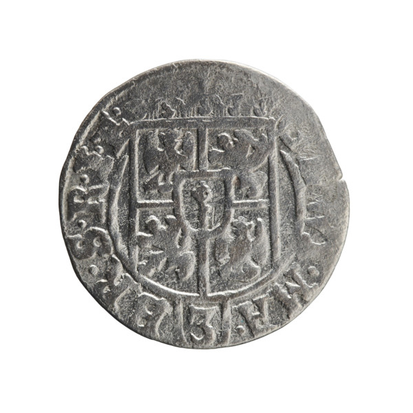 One-and-a-half; Pfahler, Ernest. Obverse: under the ducal mitre a five-field coat of arms, below in