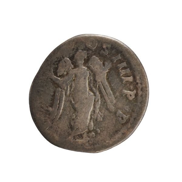 denarius, Trajan (53–117; Roman emperor 98–117); obverse: bust of the emperor Trajan in a laurel
