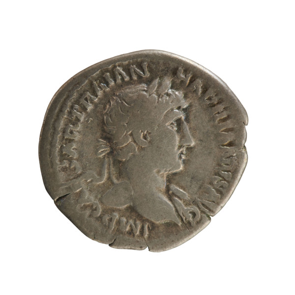 denarius, Hadrian (76–138; Roman Emperor 117–138), bust of the emperor; Hadrian — iconography: