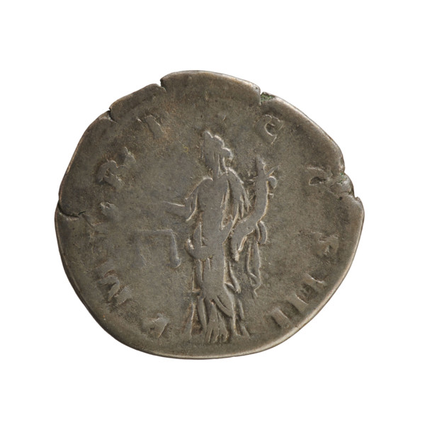 Denarius, Hadrian (76–138; Roman Emperor 117–138). Obverse: Emperor's head with laurel wreath and