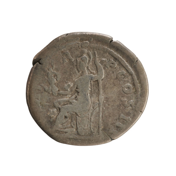 Denarius of Hadrian (76–138; Roman emperor 117–138), 119–122 CE. Obverse: Emperor's bust with