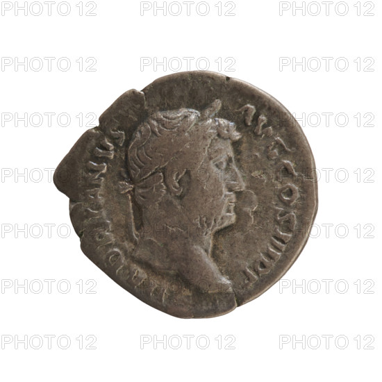 Denarius of Hadrian (76–138; Roman emperor 117–138), 134–138 CE. Silver coin (weight 3.12 g, axis
