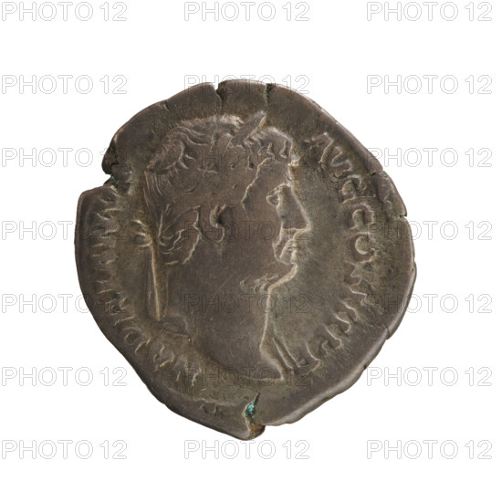 Denarius, Hadrian (76–138; Roman emperor 117–138). Obverse: Emperor's head with a laurel wreath