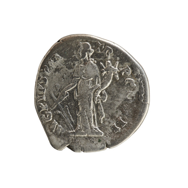 Denarius, Antoninus Pius (86–161; Roman emperor 138–161). Obverse: Emperor's bust right;
