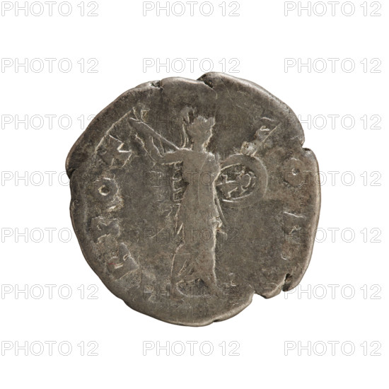 Denarius, Antoninus Pius (86–161; Roman Emperor 138–161). Obverse: Emperor's head with a laurel