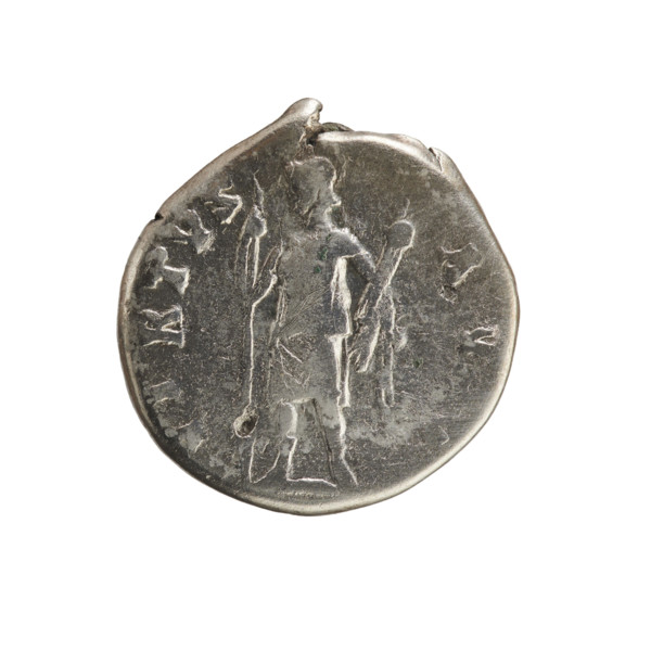 Denarius, Antoninus Pius (86–161; Roman emperor 138–161). Obverse: bust of Antoninus Pius right,