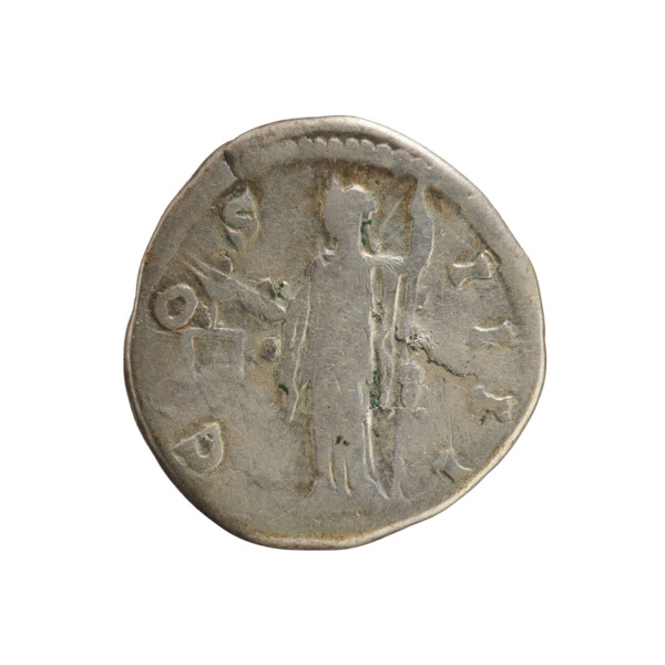 denarius, Antoninus Pius (86–161; Roman emperor 138–161); obverse: emperor's head right in a laurel