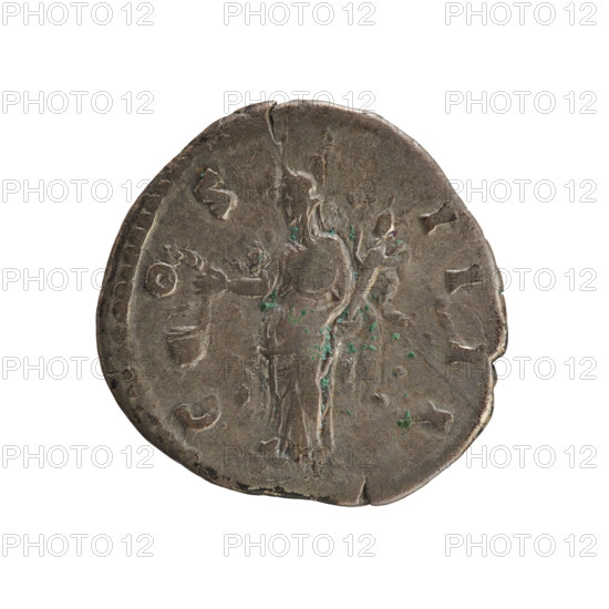 Denarius, Antoninus Pius (86–161; Roman emperor 138–161). Obverse: ANTONINVS AVG PIVS PP TR P XVI —