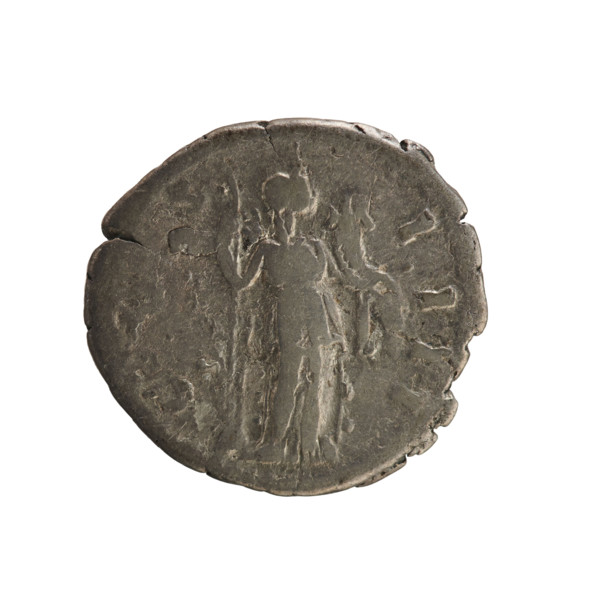 Denarius, Antoninus Pius (86–161; Roman emperor 138–161). Obverse: head of the emperor in a laurel