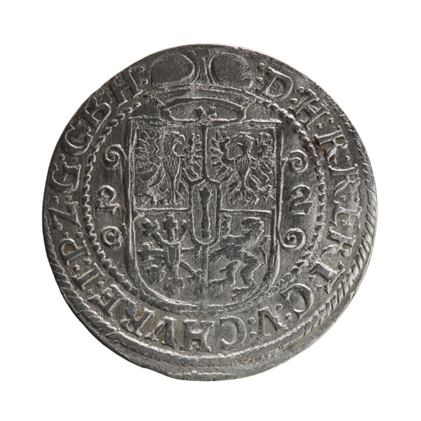 Obv. Bust facing right in mitre and electoral mantle. In the right hand a sceptre, the left resting