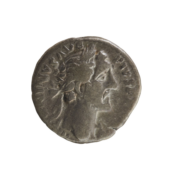 denarius, Antoninus Pius (86–161; Roman emperor 138–161); obverse: emperor's bust in laurel wreath