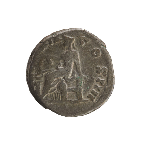 Denarius, Antoninus Pius (86–161; Roman emperor 138–161). Obverse: Emperor's head in a laurel