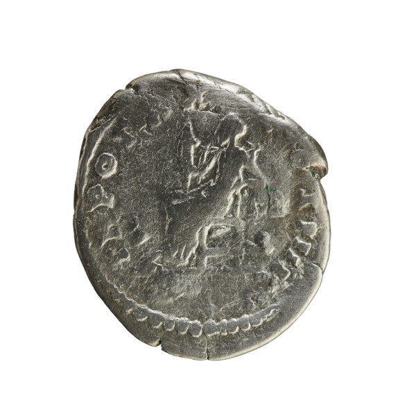 Denarius of Antoninus Pius (86–161; Roman emperor 138–161). Obverse: laureate bust of the emperor