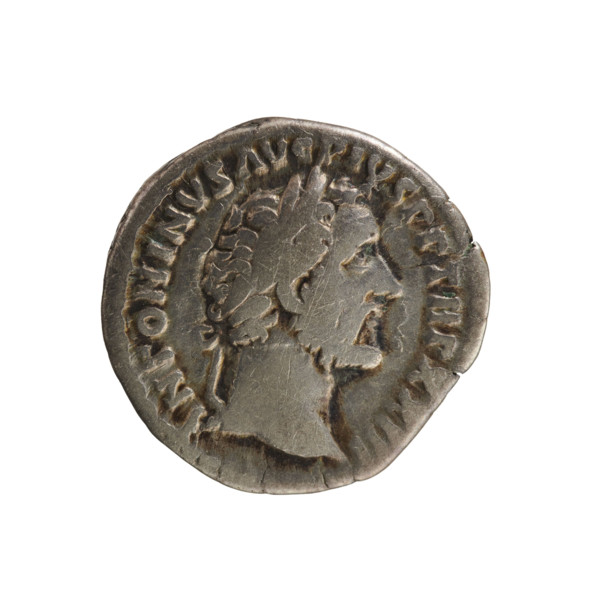 denarius, Antoninus Pius (86–161; Roman emperor 138–161); obverse: ANTONINVS AVG PIVS PP TR P XXIII