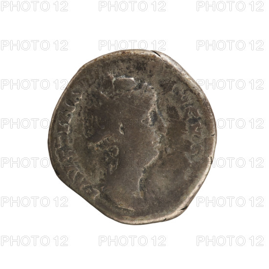 Denarius, Antoninus Pius (86–161; Roman emperor 138–161), Faustina the Elder (98–141; Roman empress