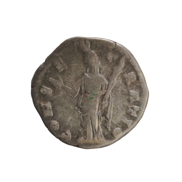 Denarius, Antoninus Pius (86–161; Roman emperor 138–161), struck 141–161. Obverse: DIVA AVG