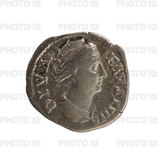Denarius, after 141. Obverse: DIVA FAVSTINA — Bust of Faustina the Elder (98–141), turned right,