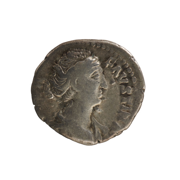 Denarius, after 141, Roman Empire (27 BC–476). Obverse: Bust of Faustina the Elder (98–141; Roman