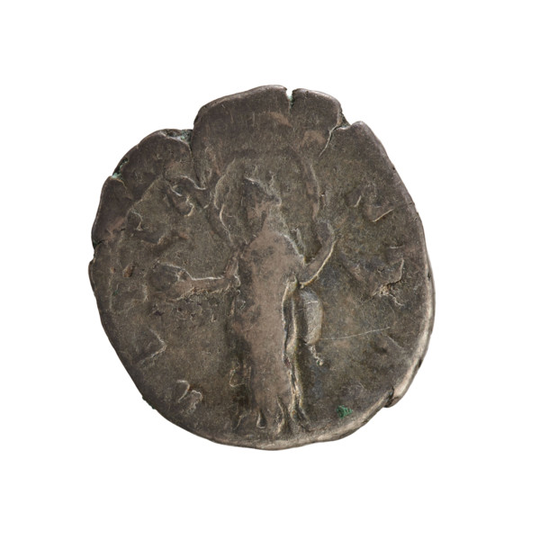 Denarius, after 141, Rome, Roman Empire (27 BC–476). Obverse: Bust of Faustina the Elder (98–141;