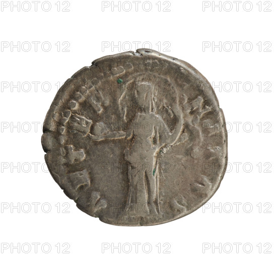 Denarius, after 141. Obverse: DIVA FAVSTINA — Bust of Faustina the Elder (98–141), Roman empress,