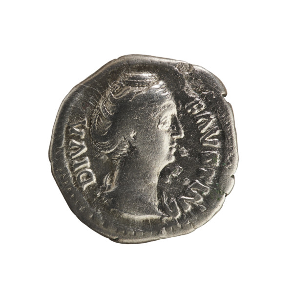 Denarius, after 141, Roman Empire (27 BC–476). Obverse: Bust of Faustina the Elder (98–141; Roman