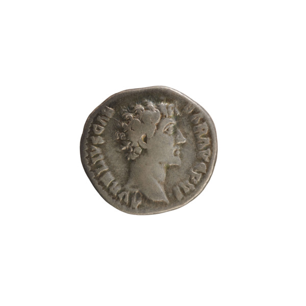 denarius, Antoninus Pius (86–161; Roman Emperor 138–161). Obverse: bust of Marcus Aurelius (heir to