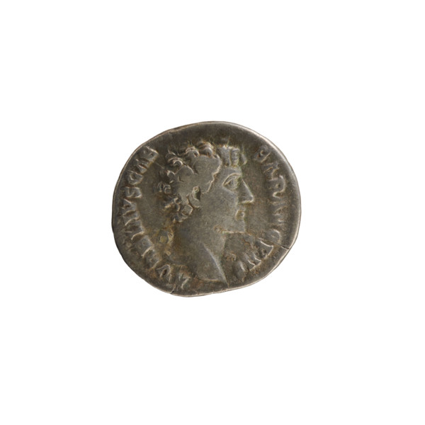 Denarius, Antoninus Pius (86–161; Roman Emperor 138–161). Obverse: Head of M. Aurelius to right;