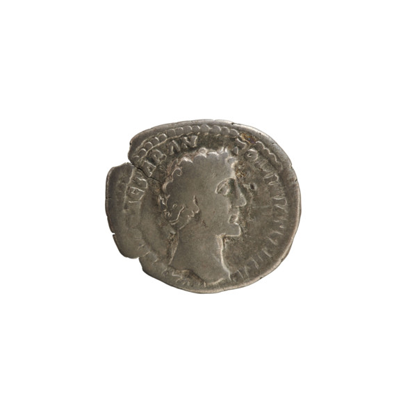 denarius, Antoninus Pius (86–161; Roman emperor 138–161); obverse: bust of Marcus Aurelius (heir to