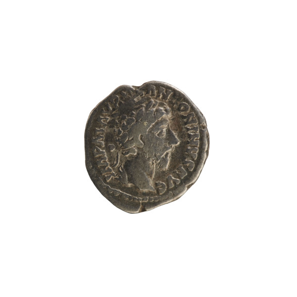 Denarius, Marcus Aurelius (121–180; Roman emperor 161–180). Obverse: IMP M AVR ANTONINVS AVG — Head