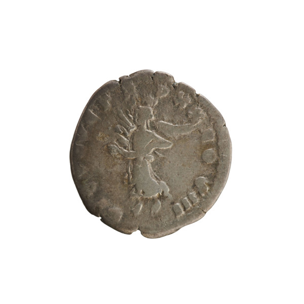 Denarius, Marcus Aurelius (121–180; Roman emperor 161–180). Obverse: Head of Marcus Aurelius with a