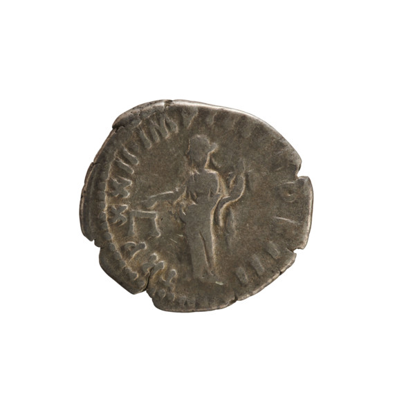 denarius, Marcus Aurelius (121–180; Roman emperor 161–180); obverse: head of M. Aurelius with a