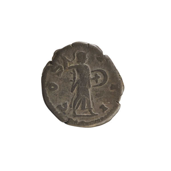 Denarius, Marcus Aurelius (121–180; Roman emperor 161–180). Obverse: Head of Marcus Aurelius with a