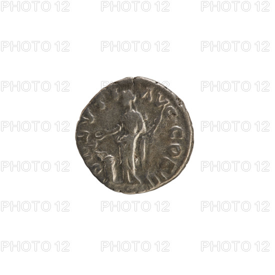 denarius, Marcus Aurelius (121–180; Roman emperor 161–180), obverse: head of Marcus Aurelius with a