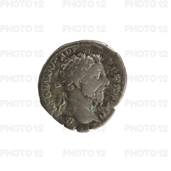 denarius, Marcus Aurelius (121–180; Roman emperor 161–180); bust of Marcus Aurelius; imperial bust;
