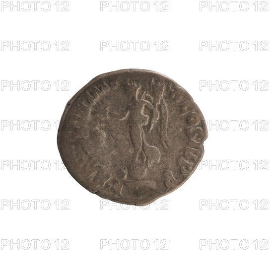 Denarius of Marcus Aurelius (121–180; Roman emperor 161–180). Obverse: Bust of Marcus Aurelius with