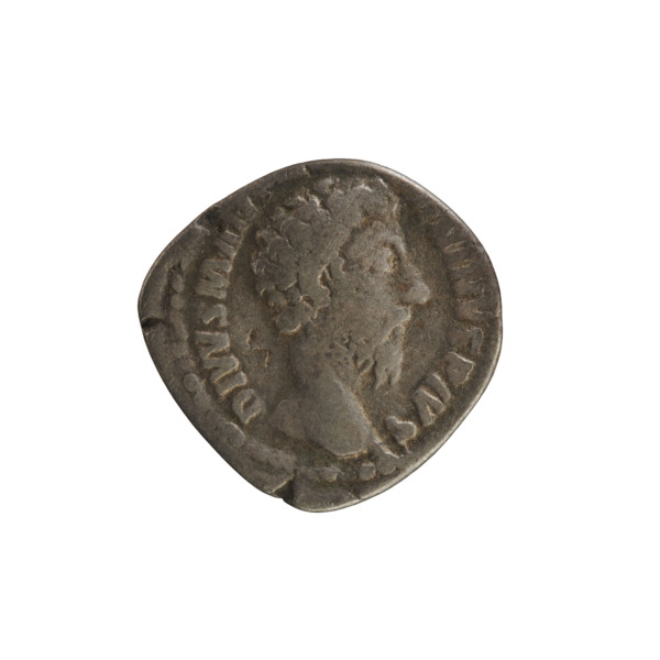 Denarius, Commodus (reigned 177–192), posthumous issue honoring Marcus Aurelius (121–180; emperor