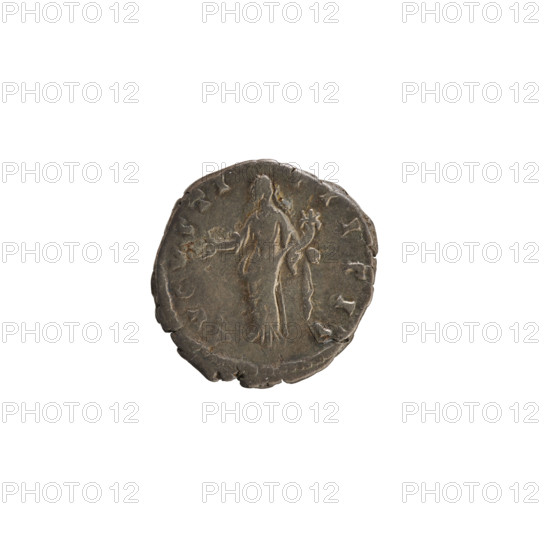 Denarius, Antoninus Pius (86–161 CE; Roman emperor 138–161) and Faustina the Younger (c.130–176;
