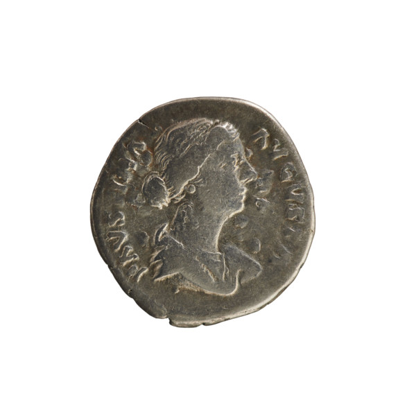 Denarius, Marcus Aurelius (121–180; Roman emperor 161–180), Faustina the Younger (ca. 130–176;
